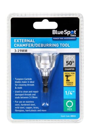 BlueSpot Tools External Chamfer / Deburring Tool 3-19 mm