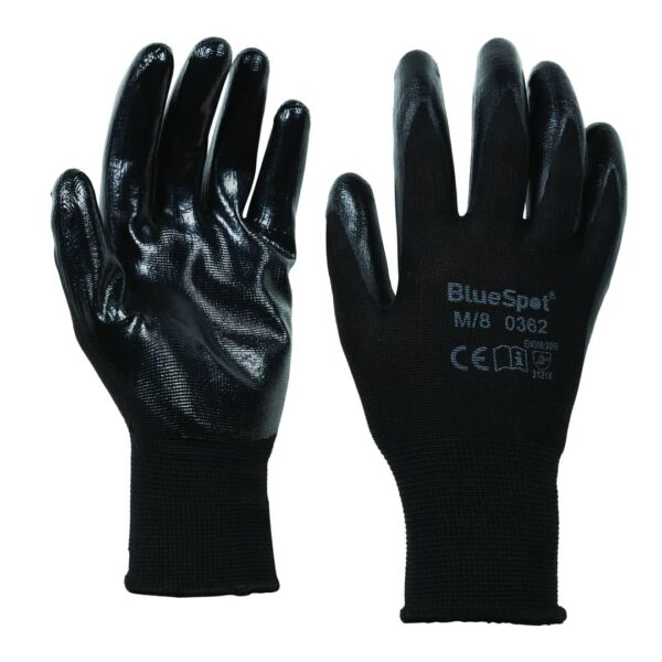 BlueSpot Tools Nitrile Grip Cloves