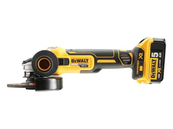 DEWALT DCG405P2 XR Brushless 125mm Grinder 18V 2 x 5.0Ah Li-ion