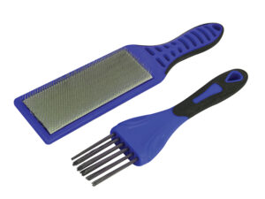 Faithfull 2pc File Card Brush Kit