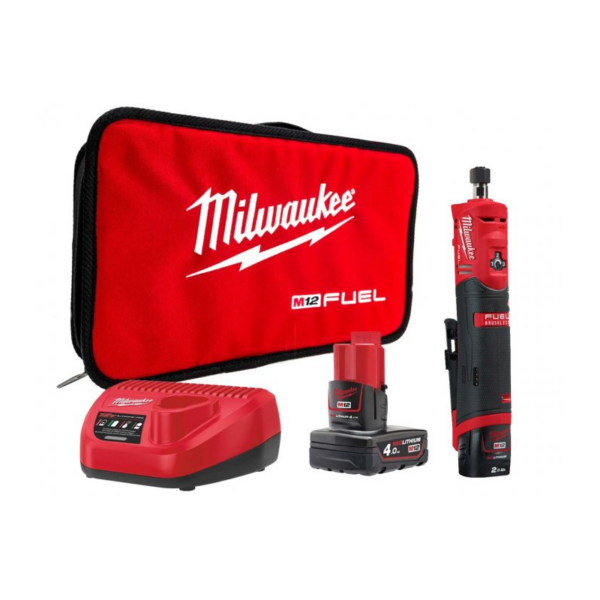 Milwaukee M12Fdgs-422B M12 S/T Die Grinder C/W 1 X 2Ah 4.A